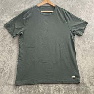 Vuori Shirt Men's Large Green Tuvalu Performance Pima Cotton Blend Tee V101